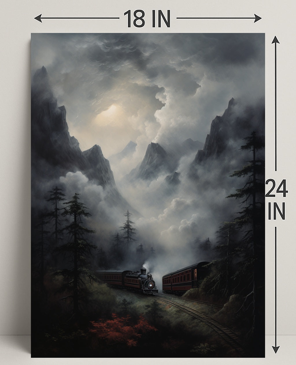 Journey Through The Misty Mountains Poster PosterGoat