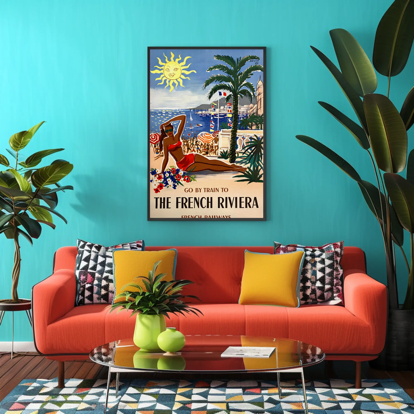The French Riviera SNCF Travel Poster (1955)