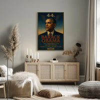 Barack Obama's iconic 44th Presidential portrait poster