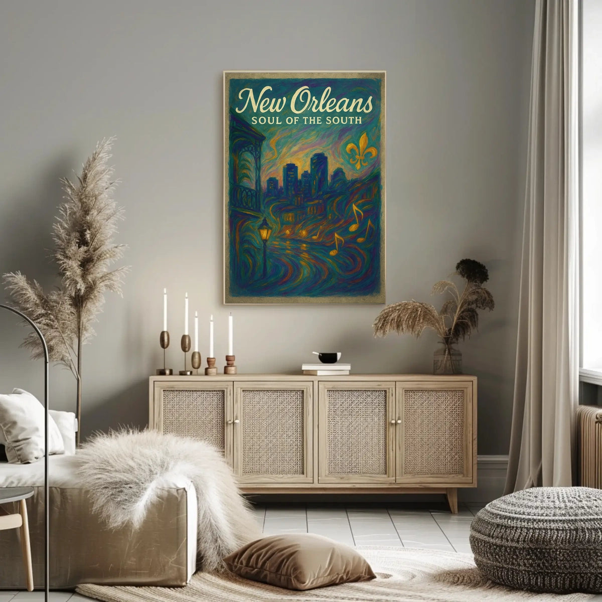 New Orleans Soul of the South Poster Vibrant Home Decor