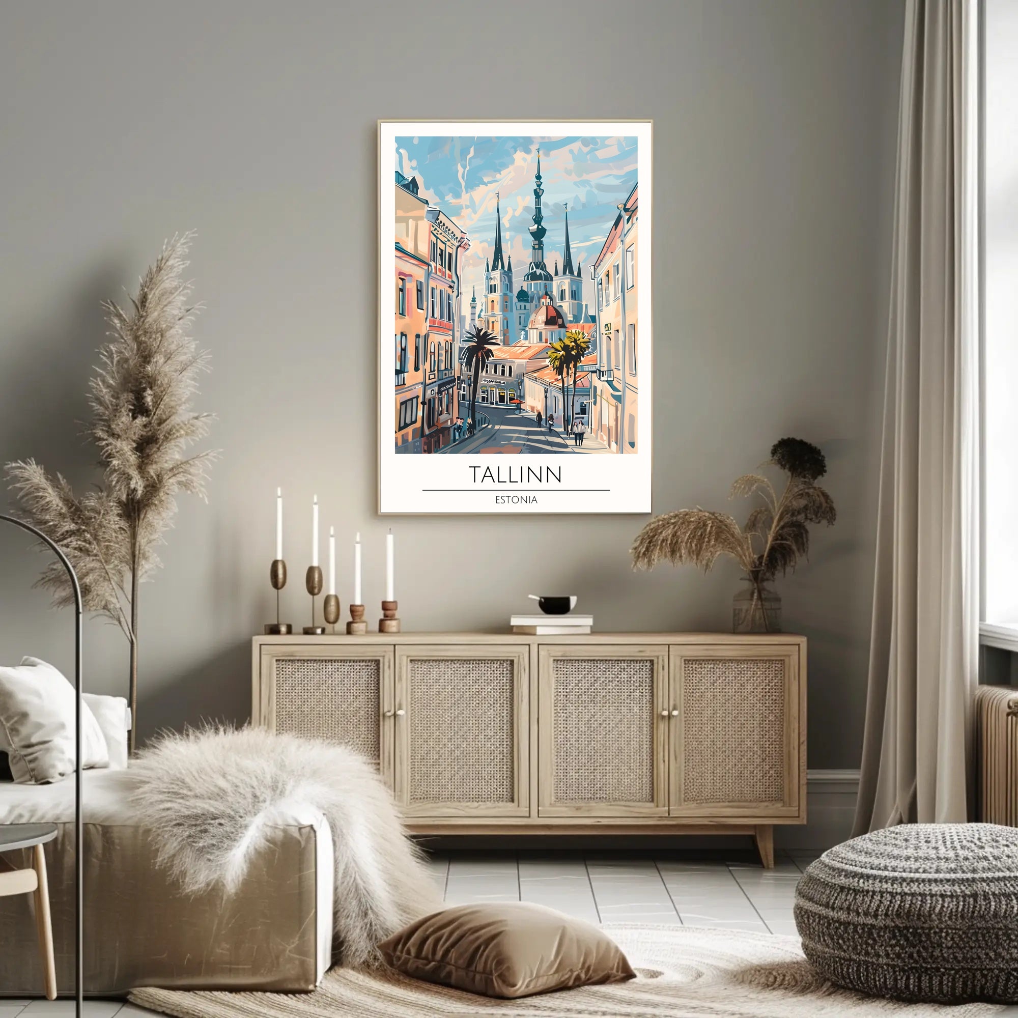 Scenic View of Tallinn Poster PosterGoat