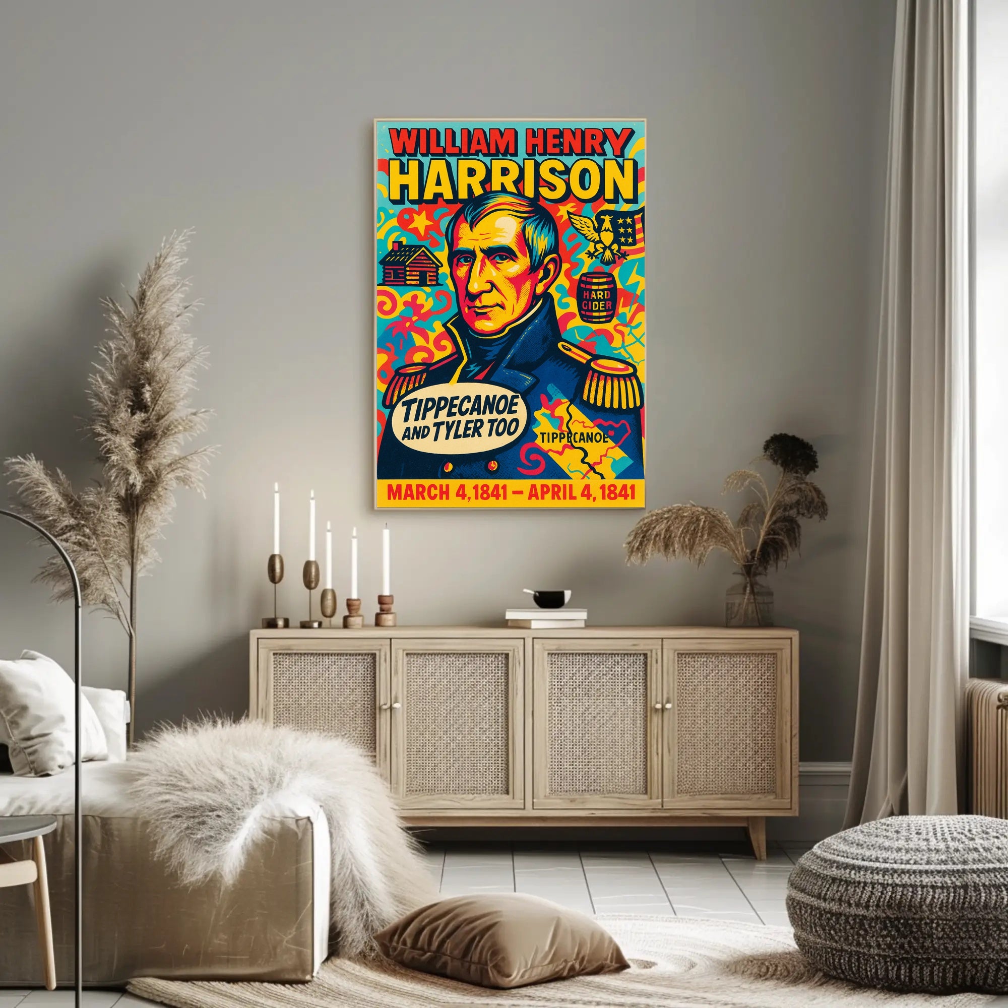 William Henry Harrison 9th President Poster PosterGoat