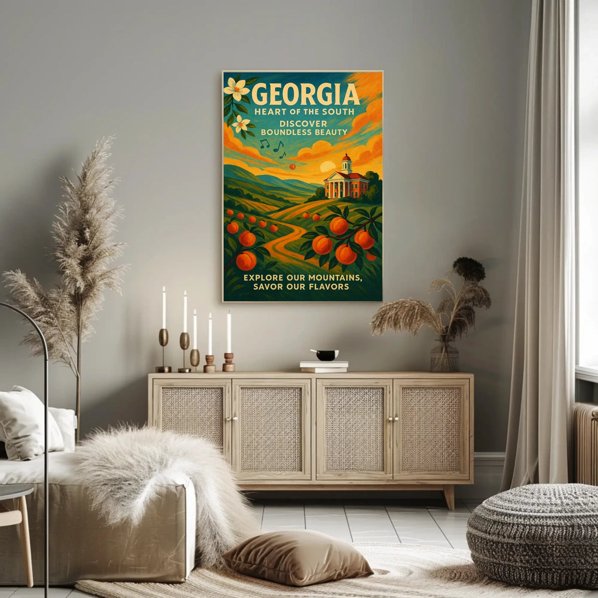 Georgia Heart Of The South Poster