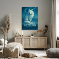 Arctic Fox Guardian of the Frozen Realms Poster