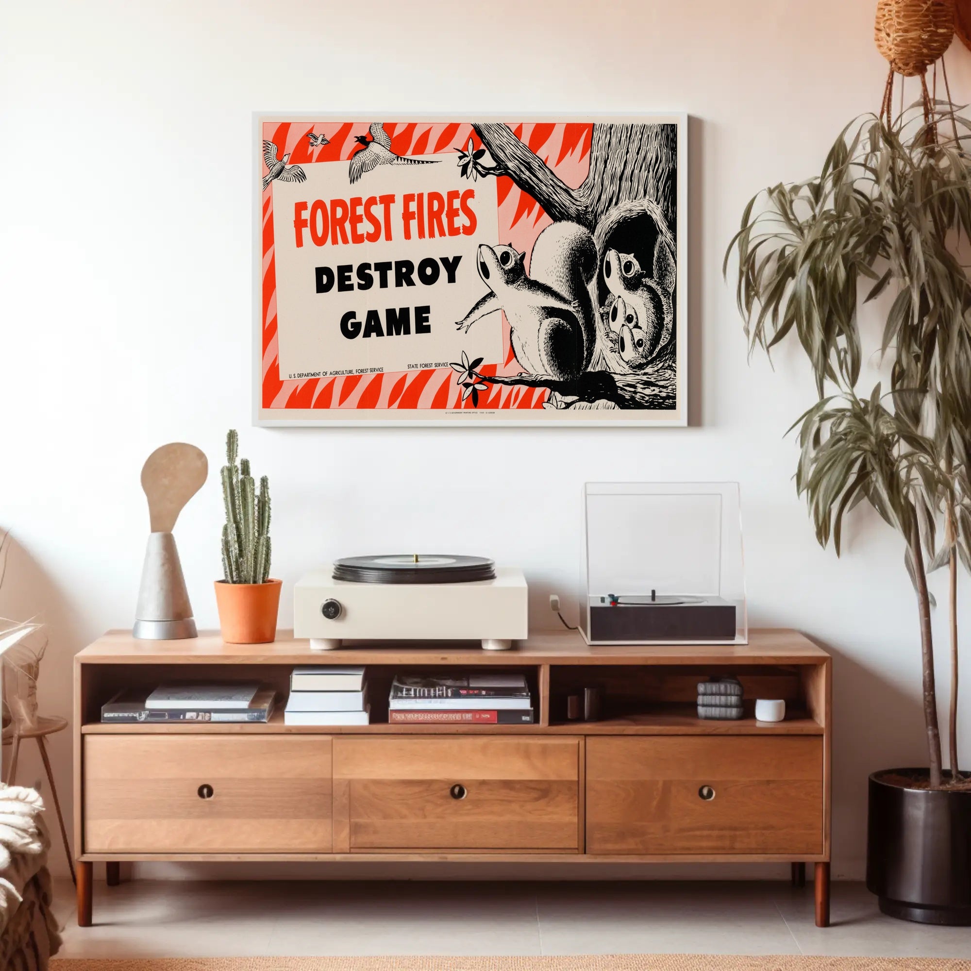 Forest Fire Warning Poster PosterGoat