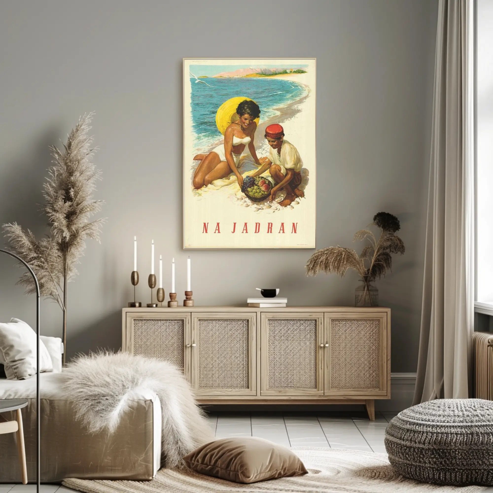 Seaside Bliss on the Adriatic Poster PosterGoat
