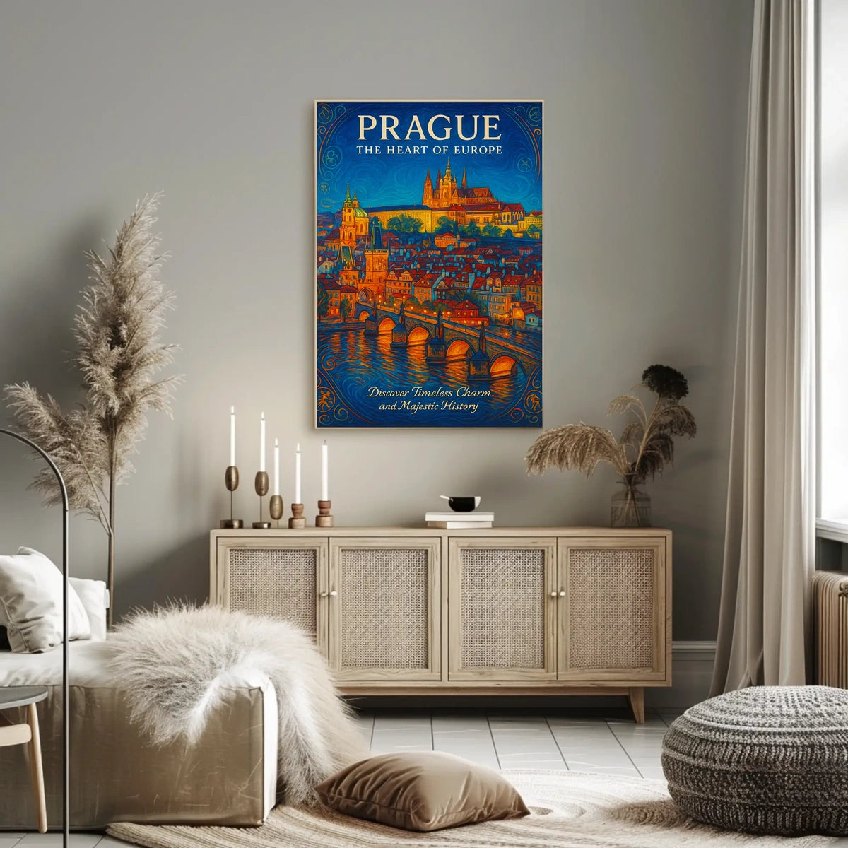Prague The Heart of Europe Poster