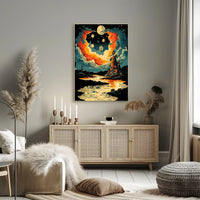 Timeless Dreamscape Dreamers Cosmic Surrealism Poster