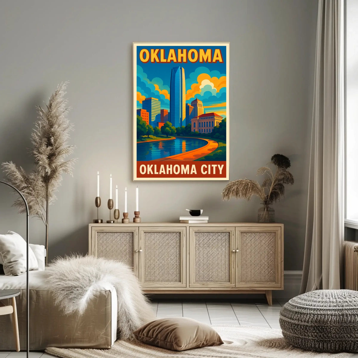 Oklahoma City Skyline Poster
