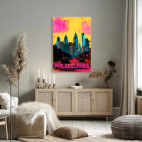 Philadelphia in Vibrant Colors Poster PosterGoat