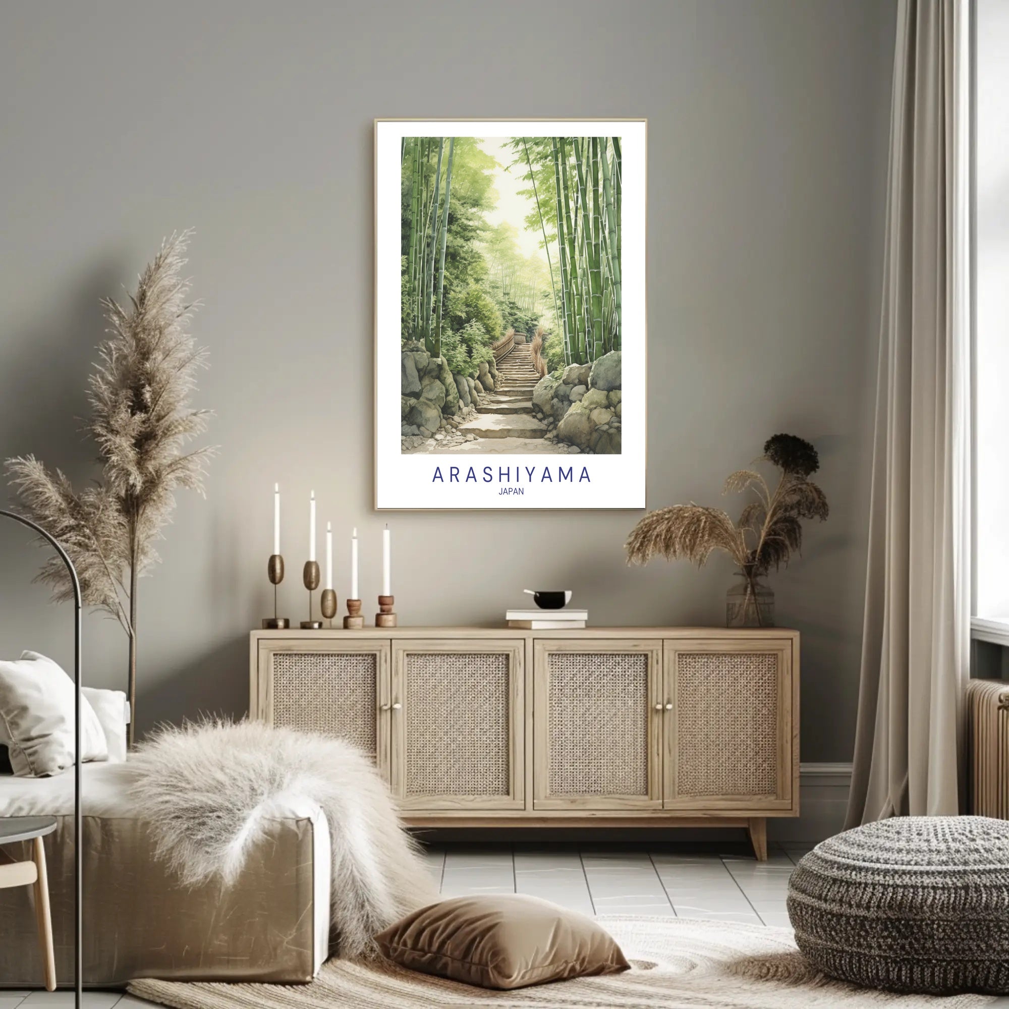 Arashiyama Bamboo Grove Poster PosterGoat