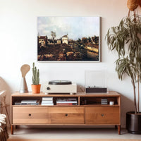 Italian Canal Scene: Nostalgic 18th Century Urban or Cityscape Poster