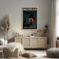 Michigan Great Lakes State Poster PosterGoat