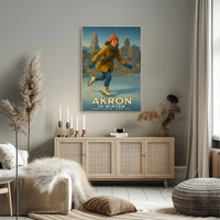 Akron in Winter Poster