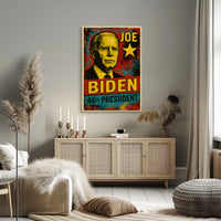 Joe Biden 46th President of the United States Graffiti Pop Art Poster