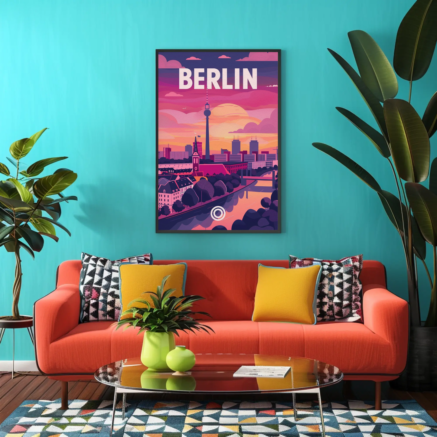 Berlin at Sunset Poster
