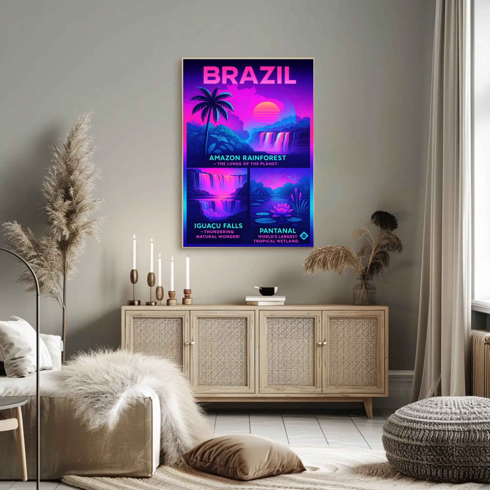 Wonders of Brazil Poster PosterGoat