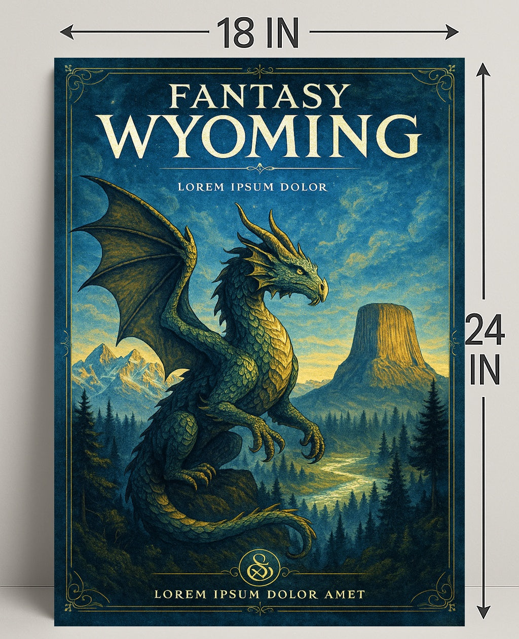 Fantasy Wyoming Poster PosterGoat