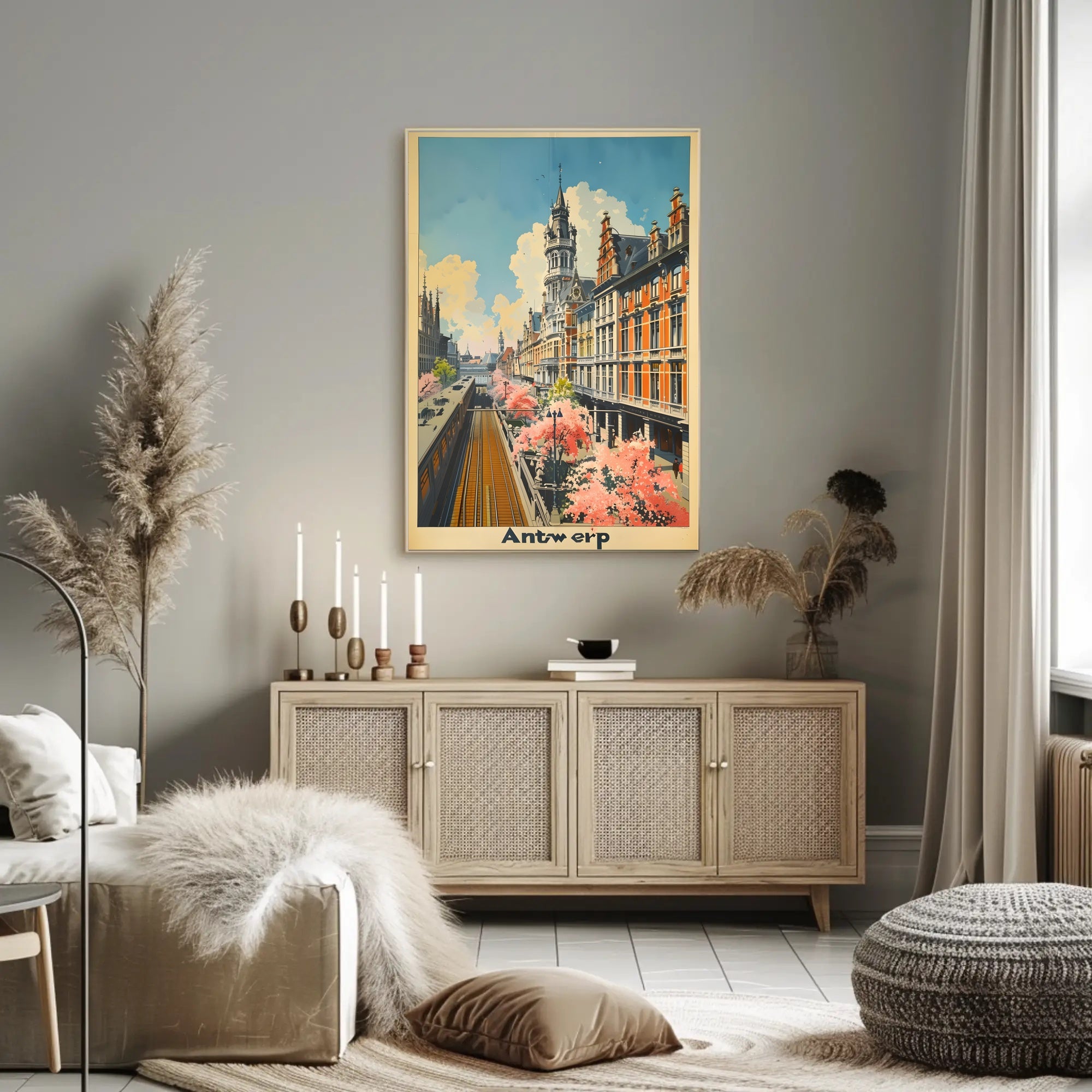 Springtime in Antwerp Poster