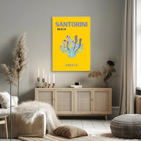 Santorini Greece Travel Poster for Seaside Adventure PosterGoat