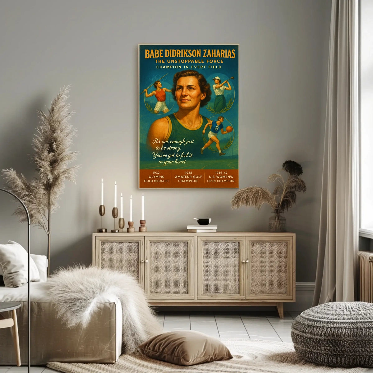 Babe Didrikson Zaharias The Unstoppable Force Poster