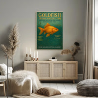 Goldfish Fresh Water Elegance Poster