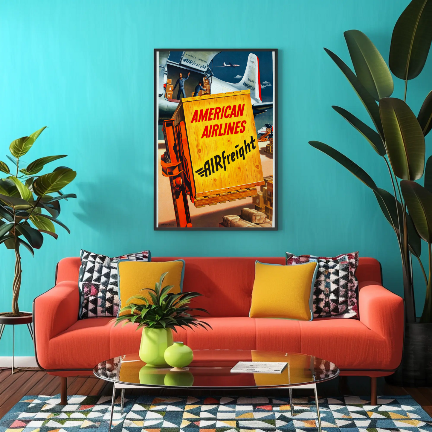 American Airlines Air Freight Poster