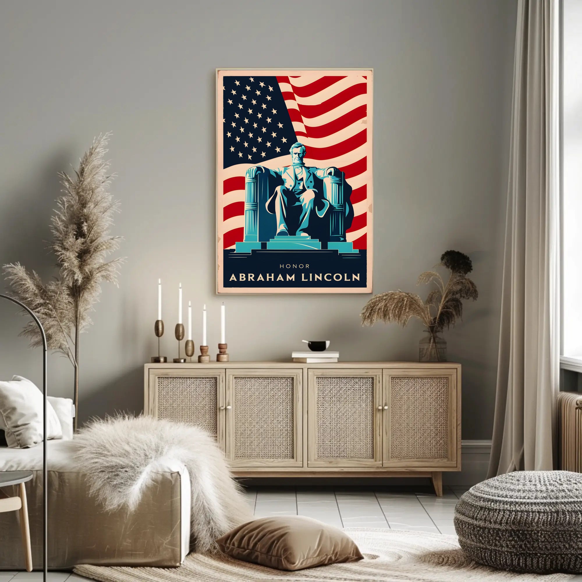 Tribute to Abraham Lincoln Poster
