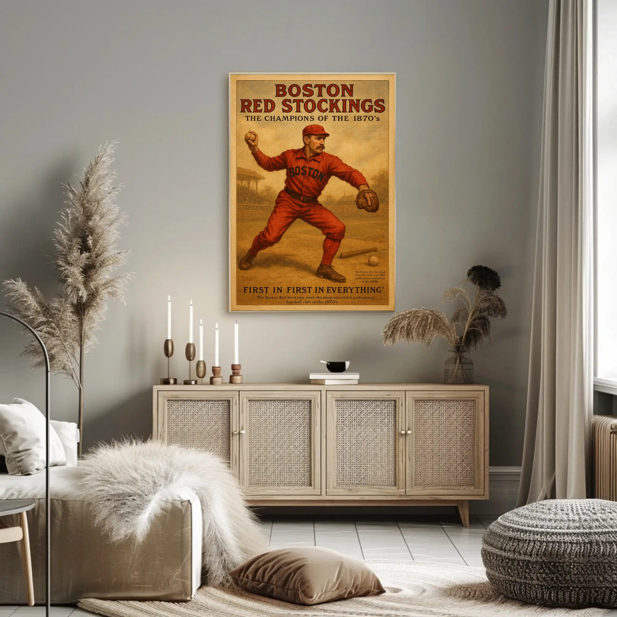 Boston Red Stockings Champions of the 1870s Poster