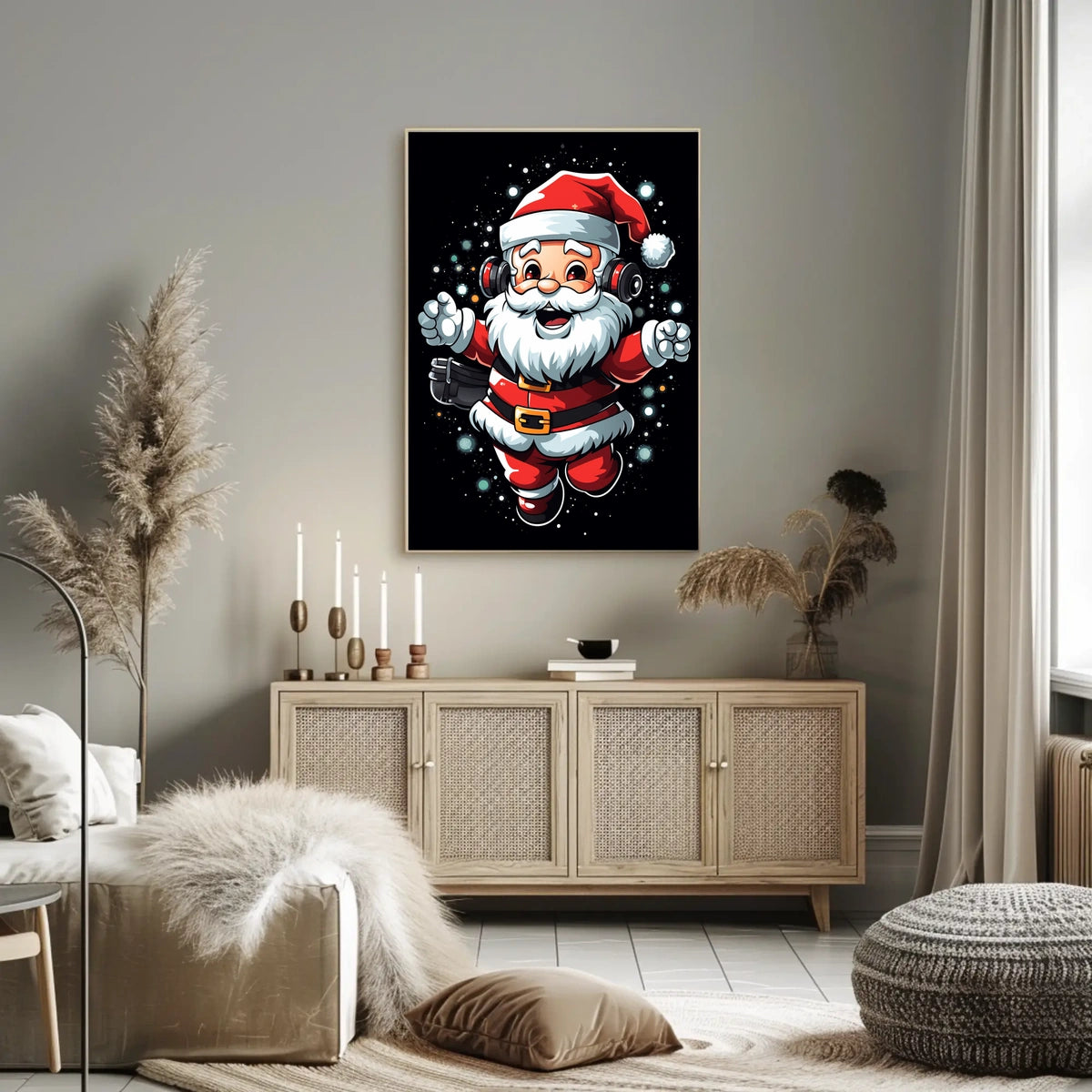Festive Santa Celebration Poster