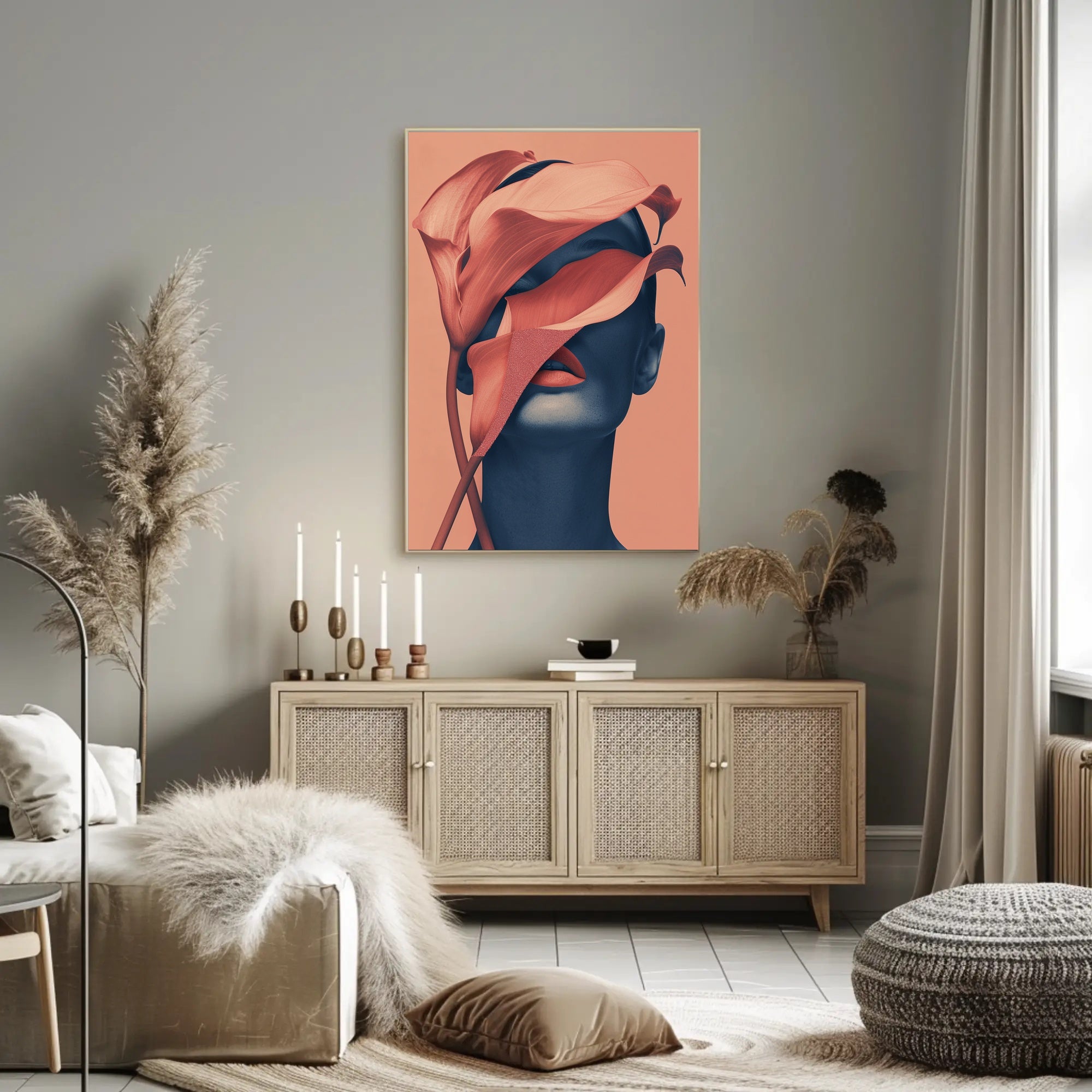 Striking Surreal Female Art Abstract or Artistic Poster PosterGoat
