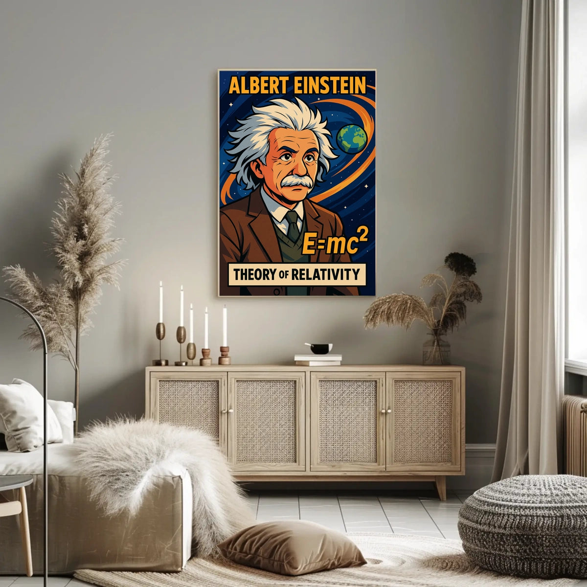 Albert Einstein Theory Of Relativity Poster