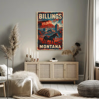Billings Montana Scenic Wanderlust Poster