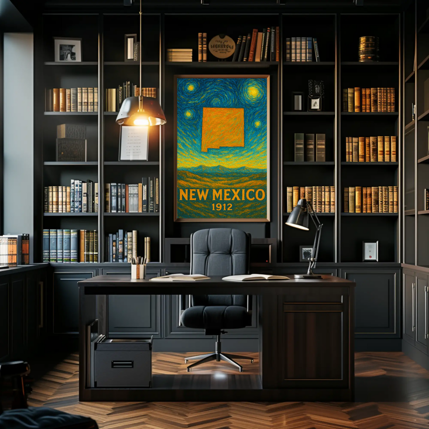 New Mexico Starry Night Poster