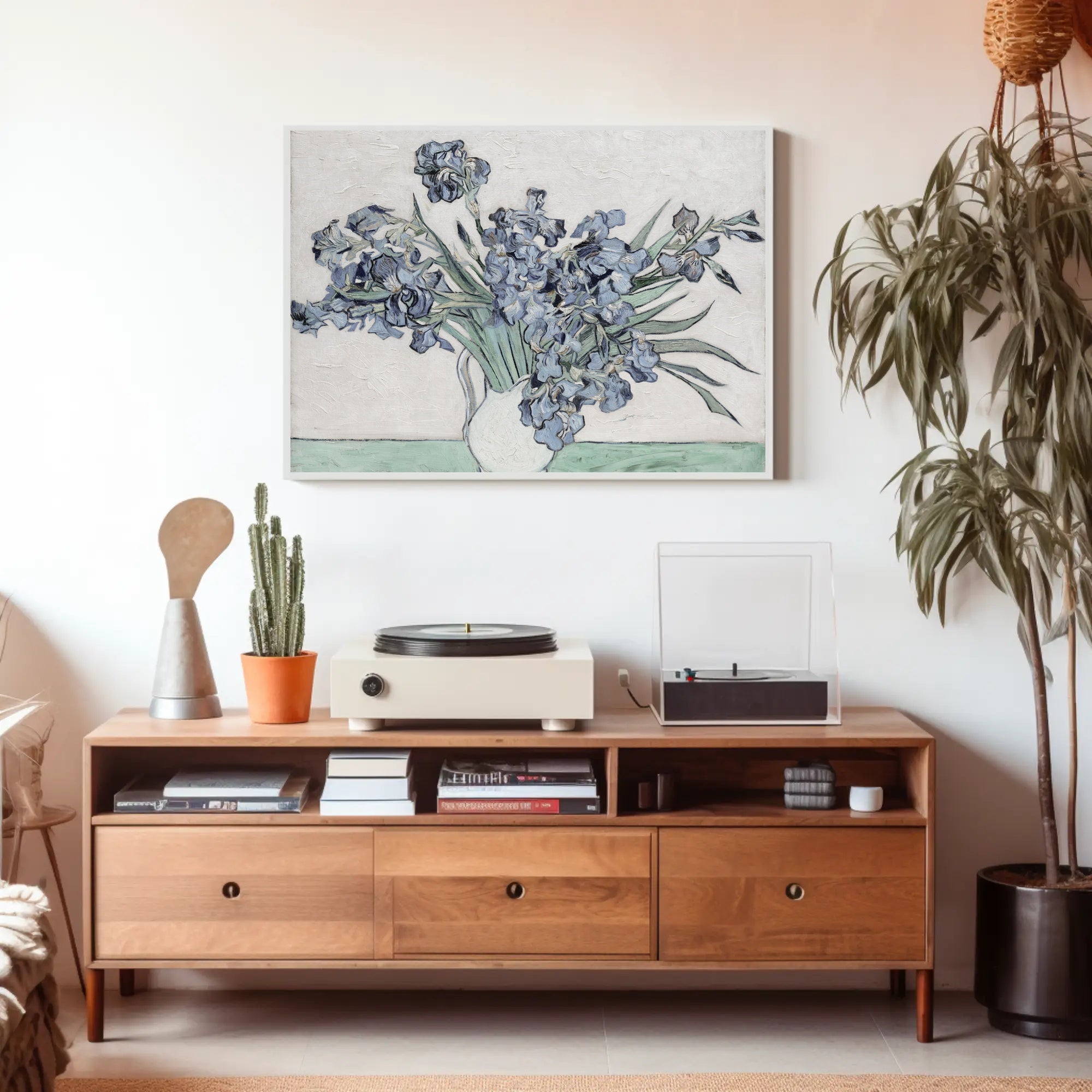 Irises in a Vase Poster