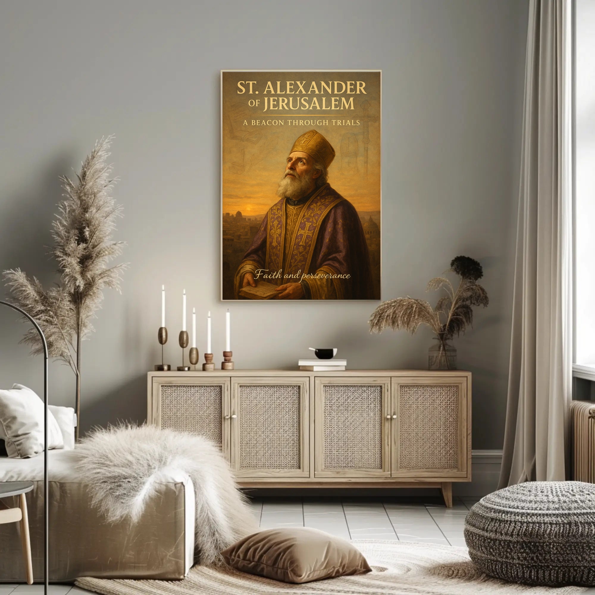 St. Alexander of Jerusalem A Beacon Through Trials Poster PosterGoat