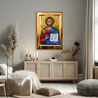Icon of Christ Pantocrator Poster