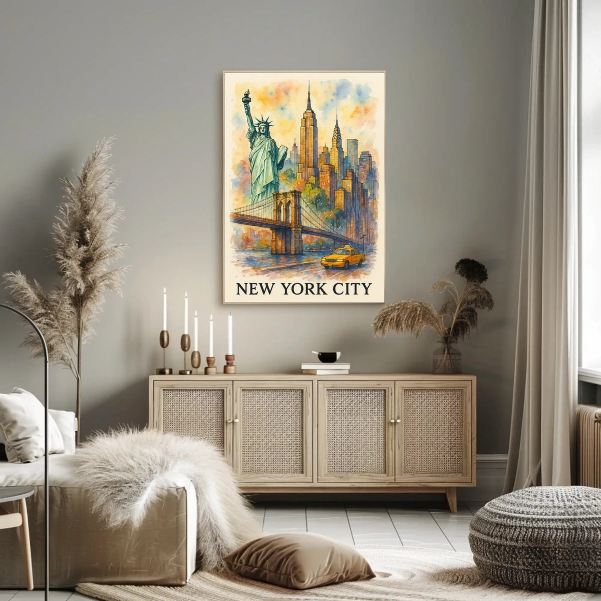 New York City A Watercolor Tribute