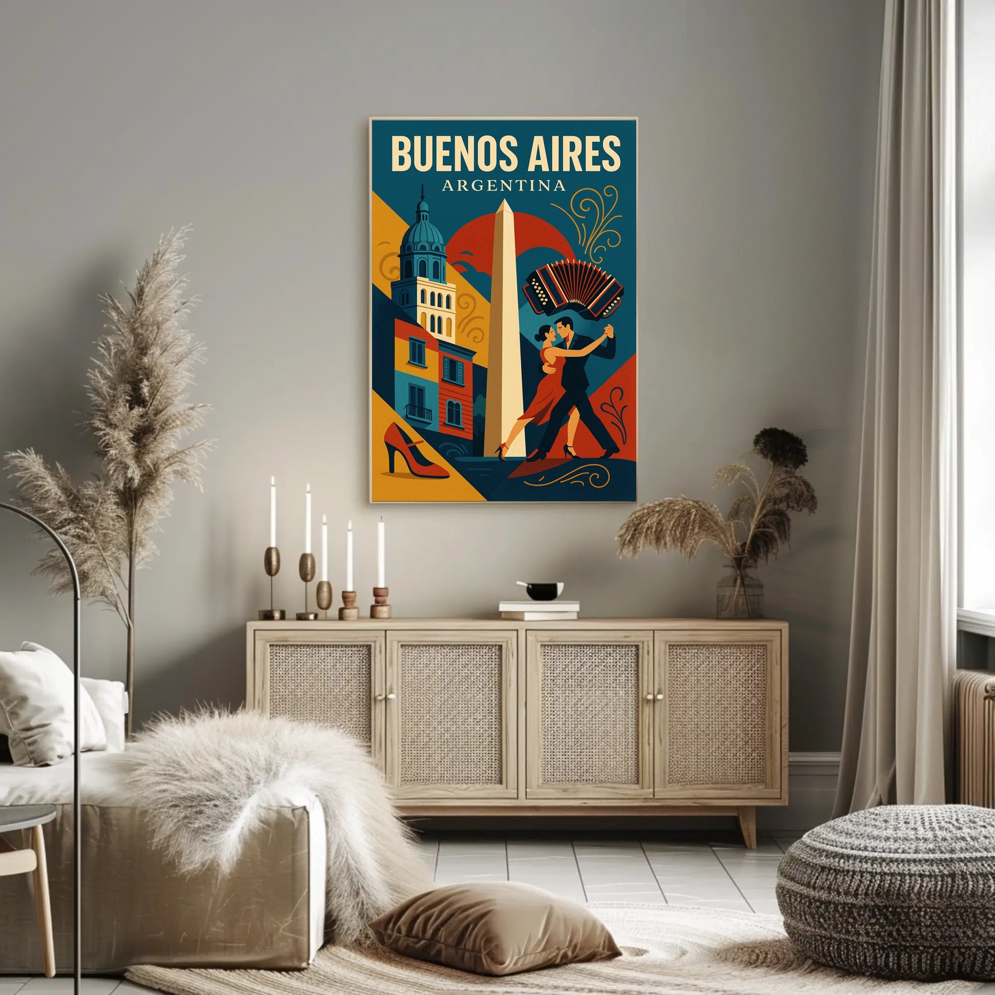 Buenos Aires  A Vibrant Cityscape Poster PosterGoat