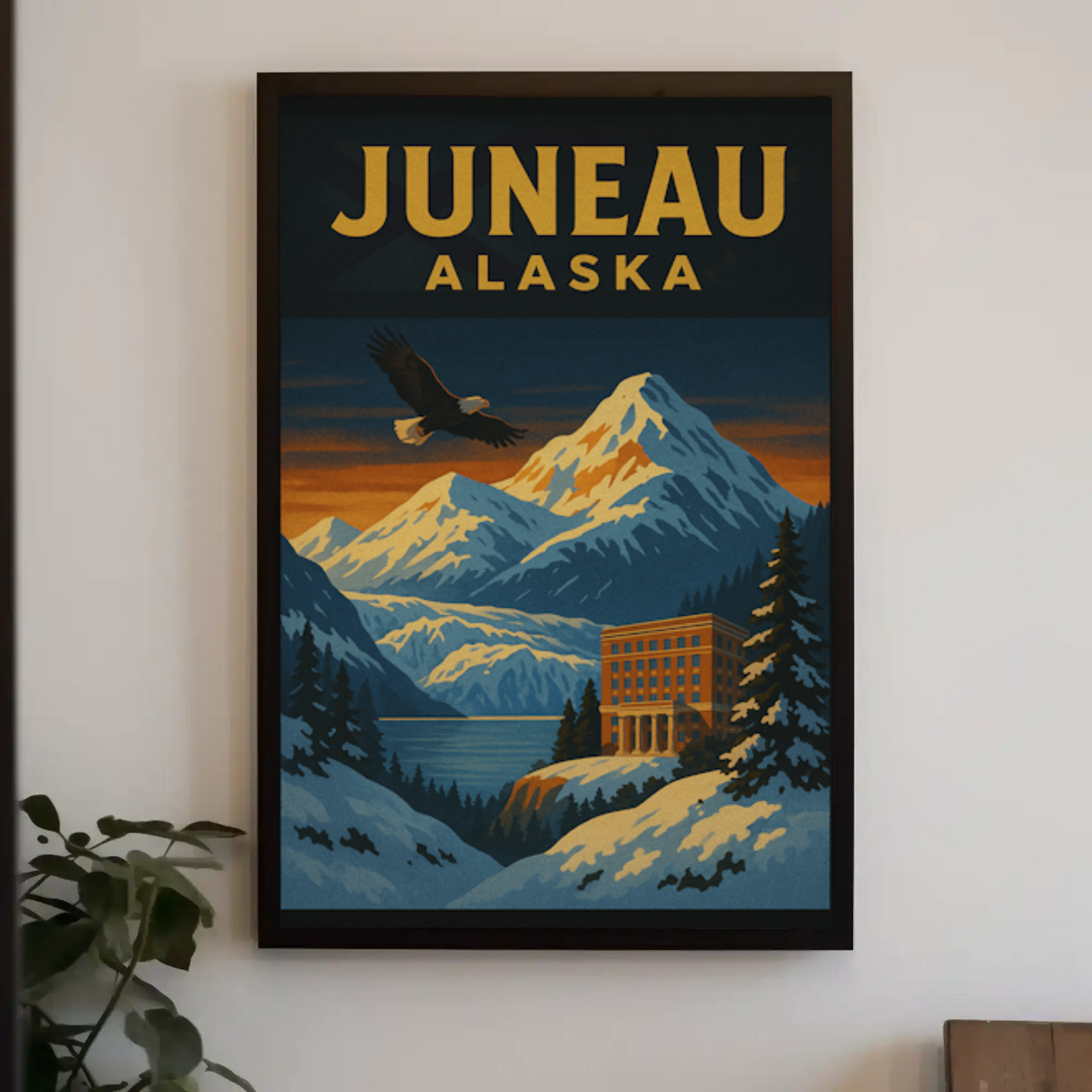 Juneau's Majestic Wilderness Adventure Travel Poster