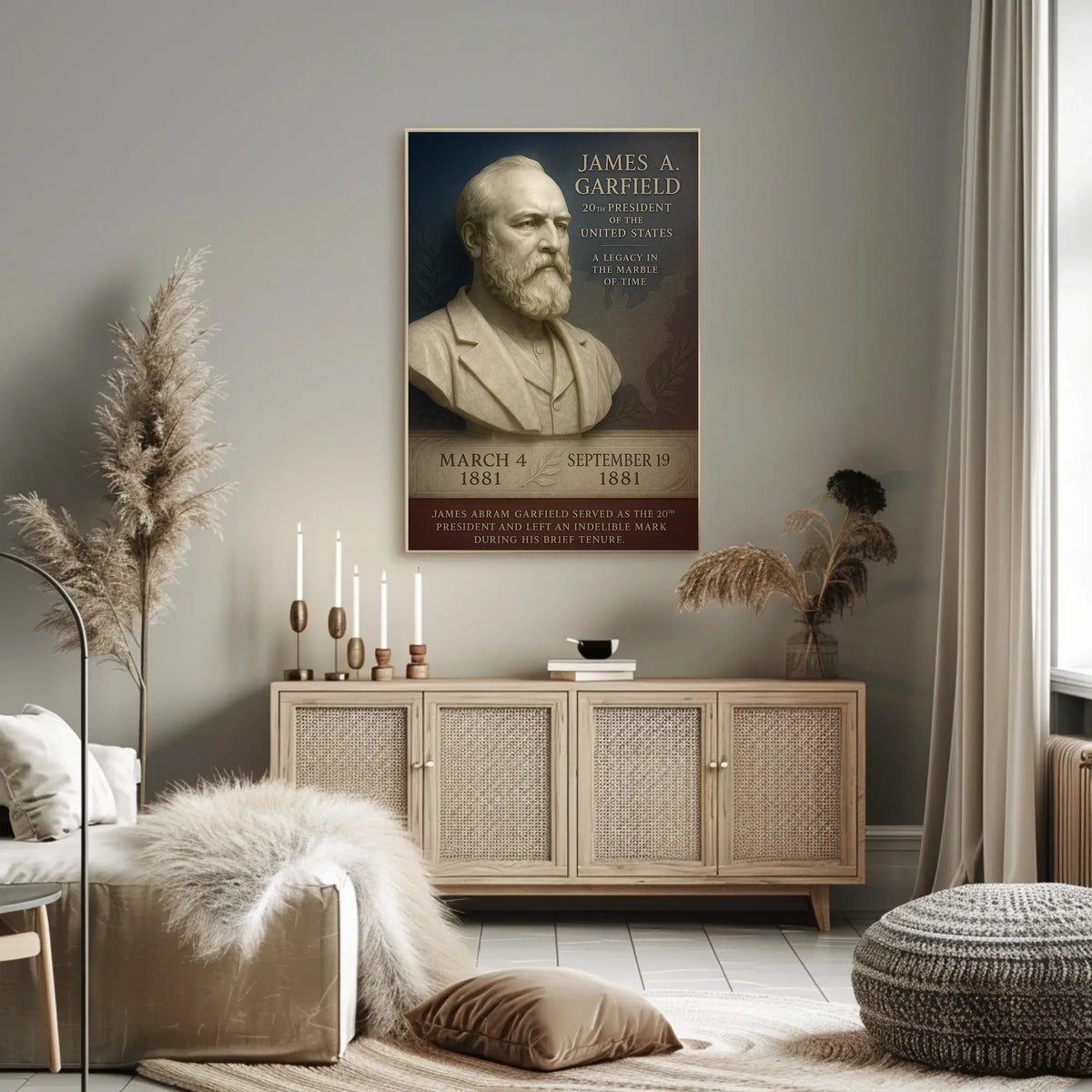 James A. Garfield 20th President Poster