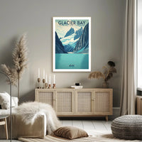 Glacier Bay National Park Vintage Travel Poster