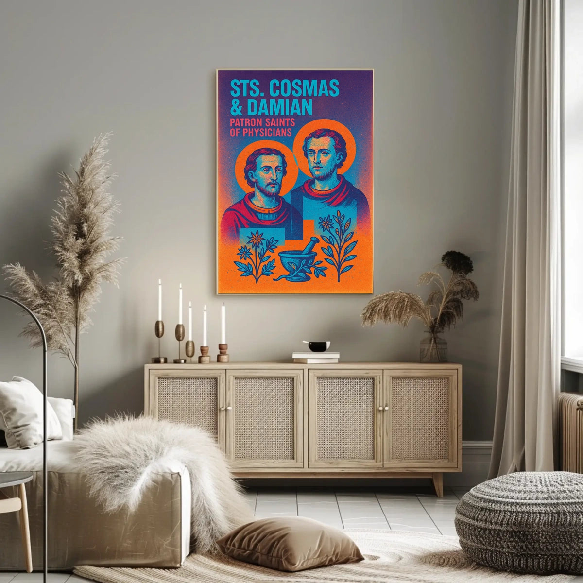 Sts. Cosmas Damian Patron Saints of Physicians Poster