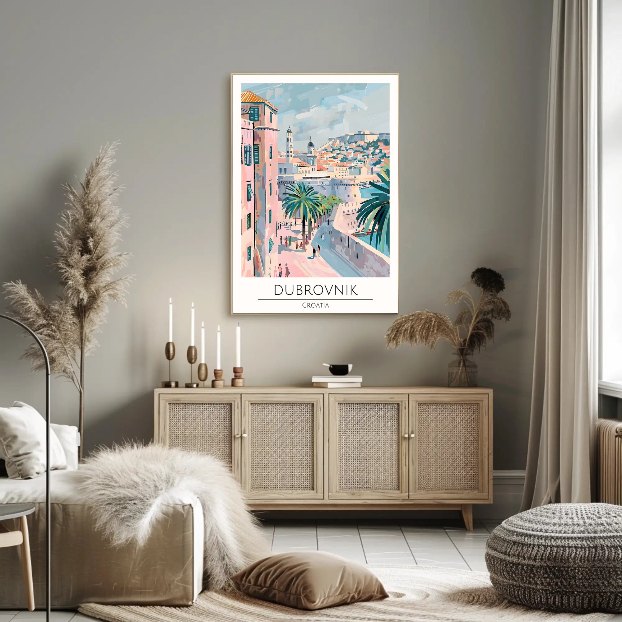 Dubrovnik Scenic View Poster PosterGoat