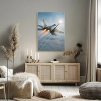 Lockheed Martin F-22 Raptor Military Jet Fighter Poster