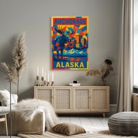 Anchorage, Alaska Vibrant Wilderness Poster