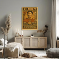 Celebrating Jim Thorpe Legendary Athlete Poster