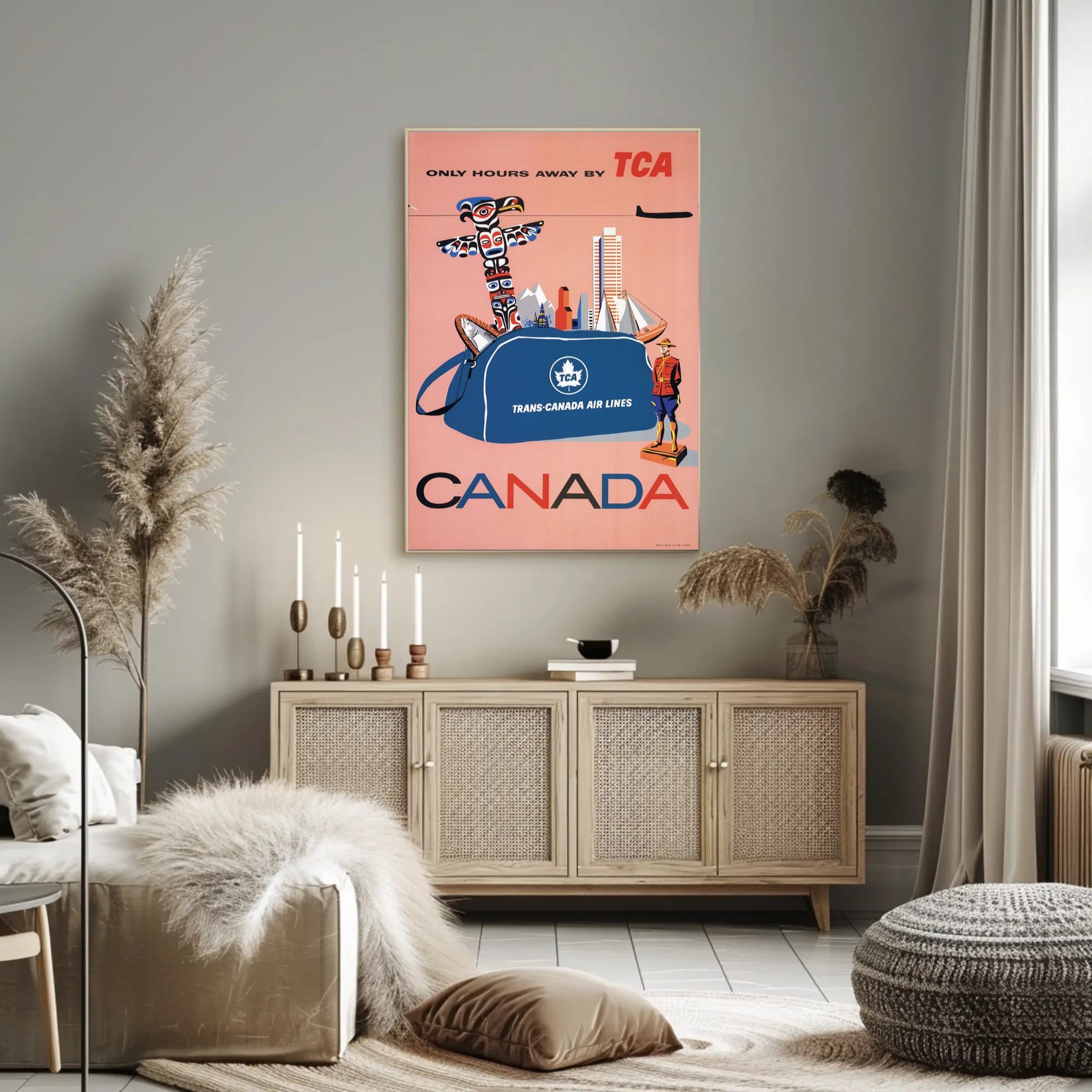 Vintage Trans-Canada Air Lines Travel Poster PosterGoat