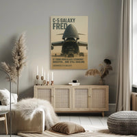 Military Aircraft with Tank U.S. Air Force Poster