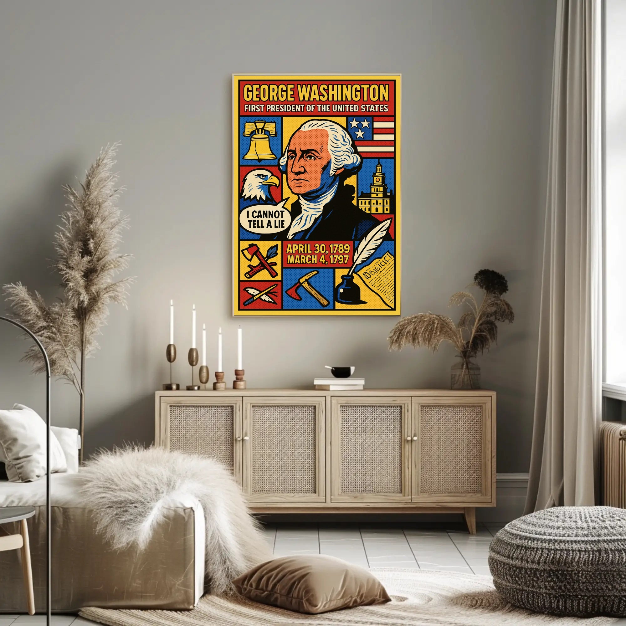 George Washington First President Poster PosterGoat